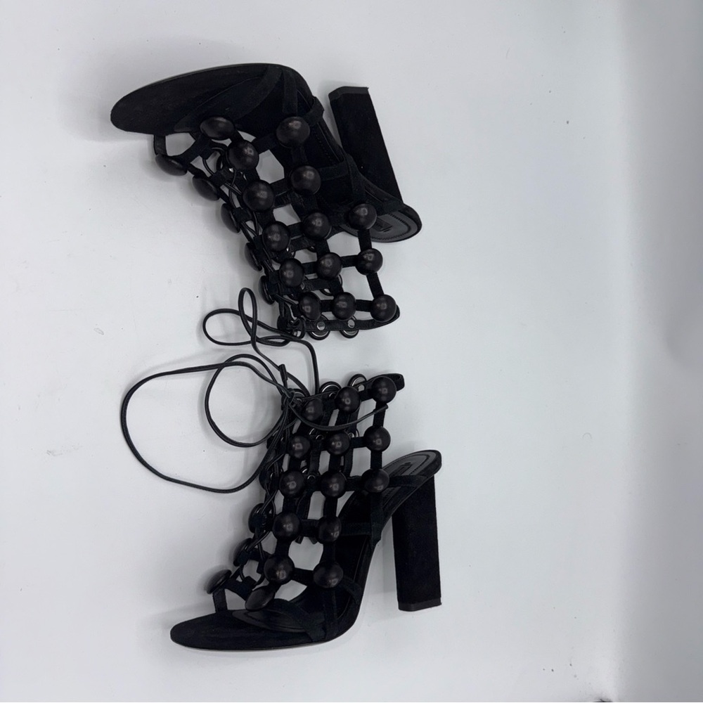 ALEXANDER WANG Rubie Suede Gladiator Sandals, US Size 37 - Picture 12 of 14